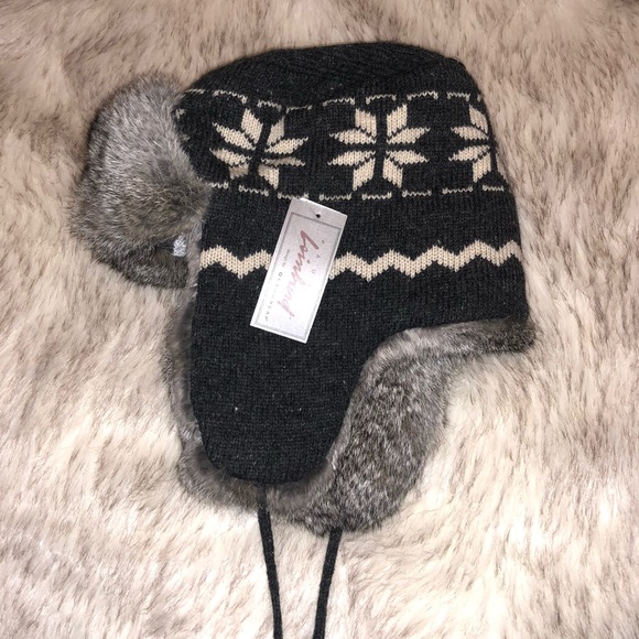 rabbit fur hat